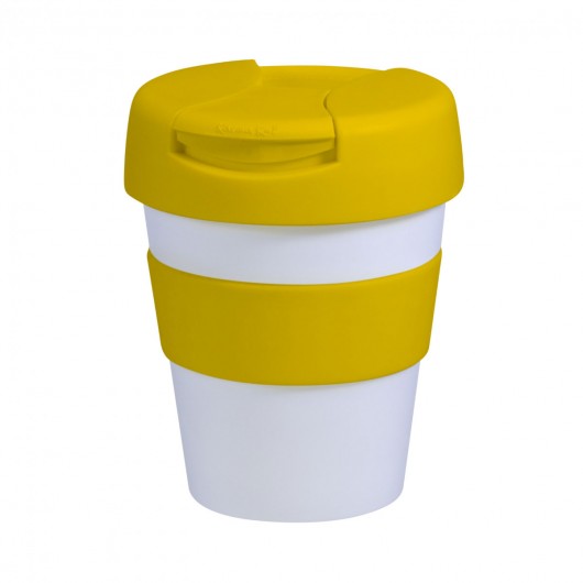 Flip Lid Plastic Karma Cups Yellow